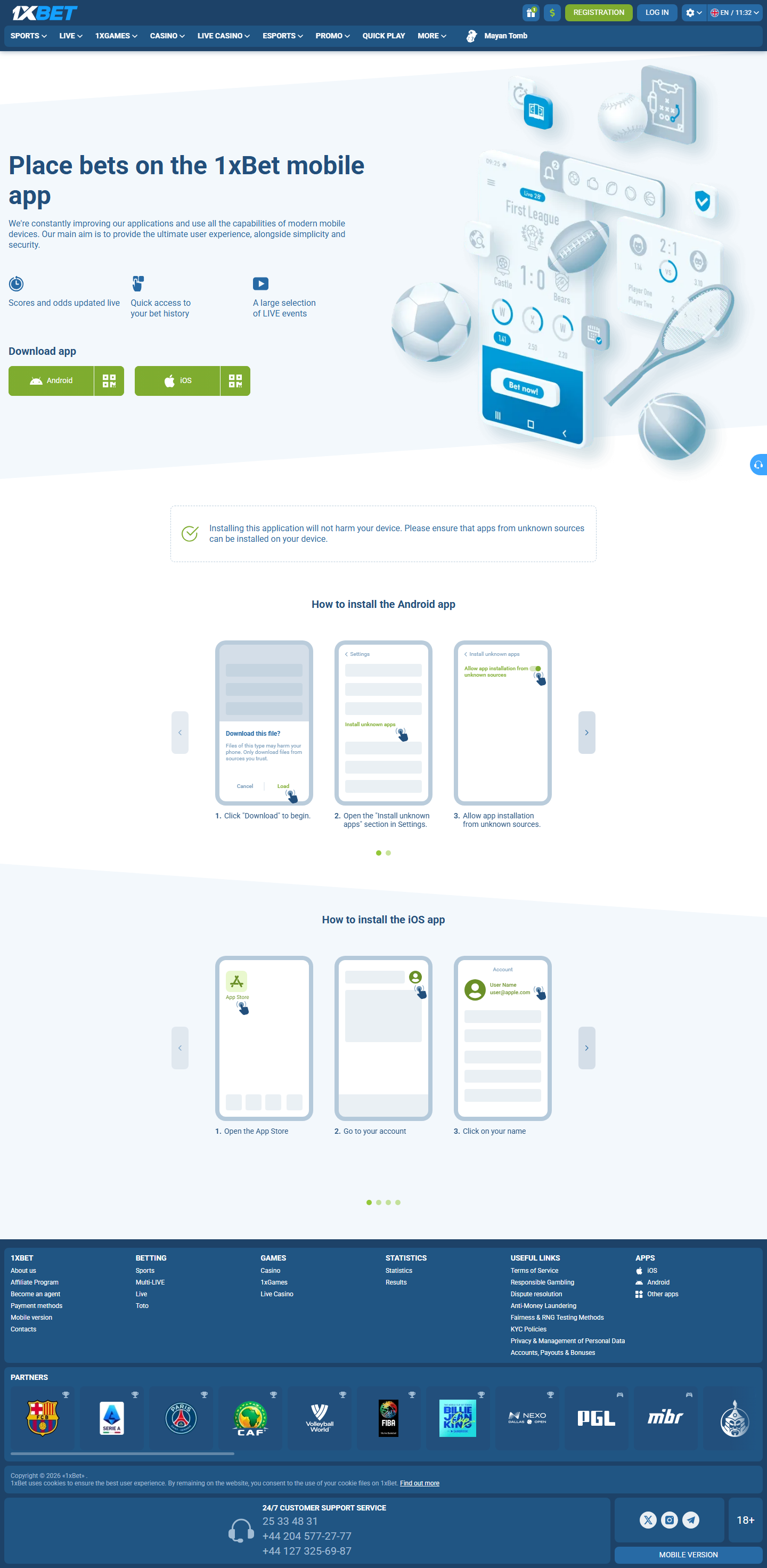 Page mobile Burkina Faso