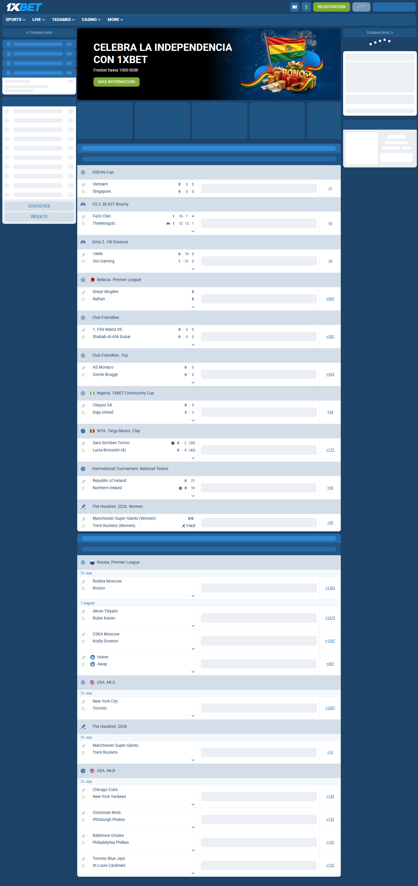 1xBet Bolivia