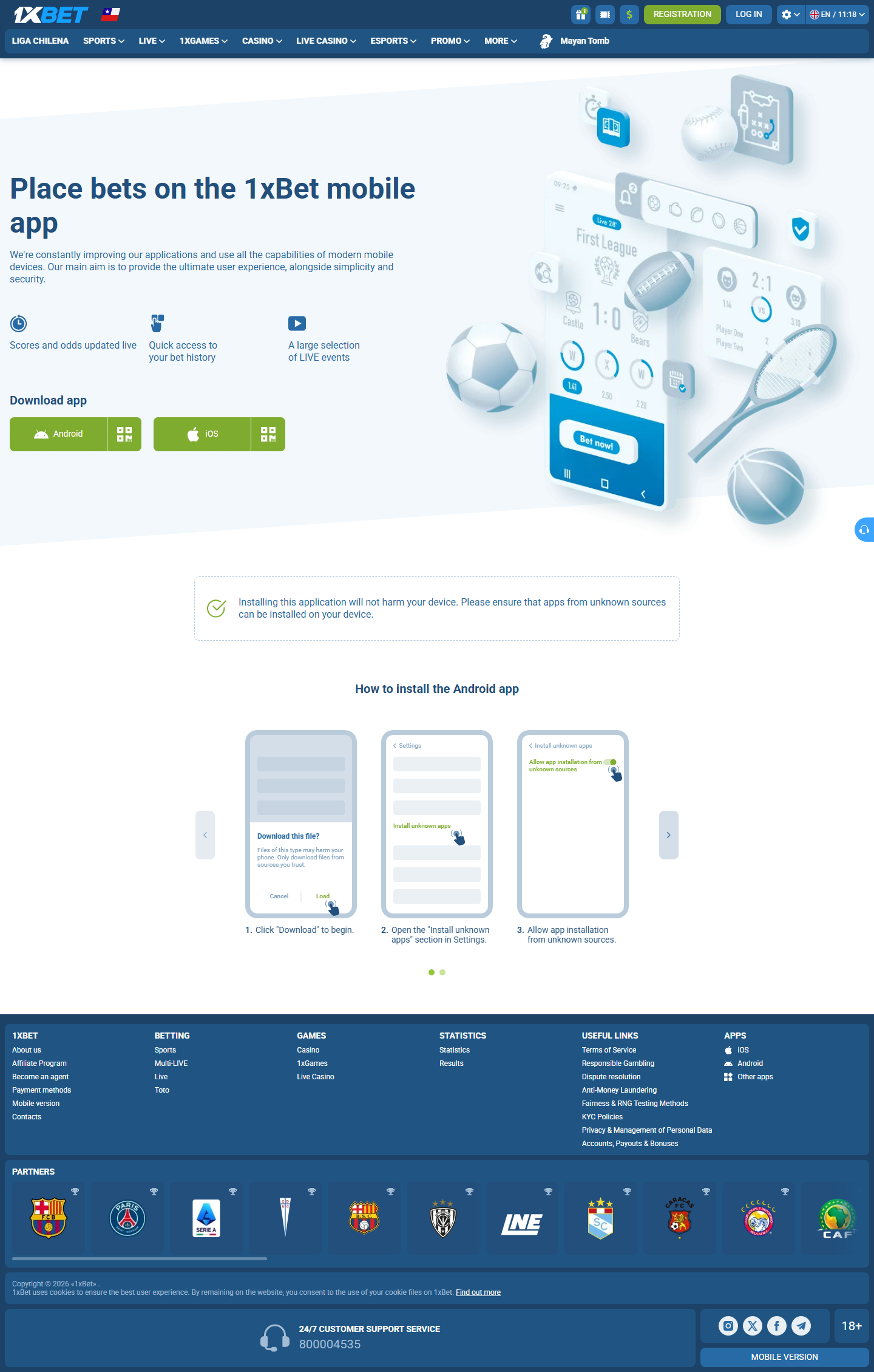 App móvil Chile