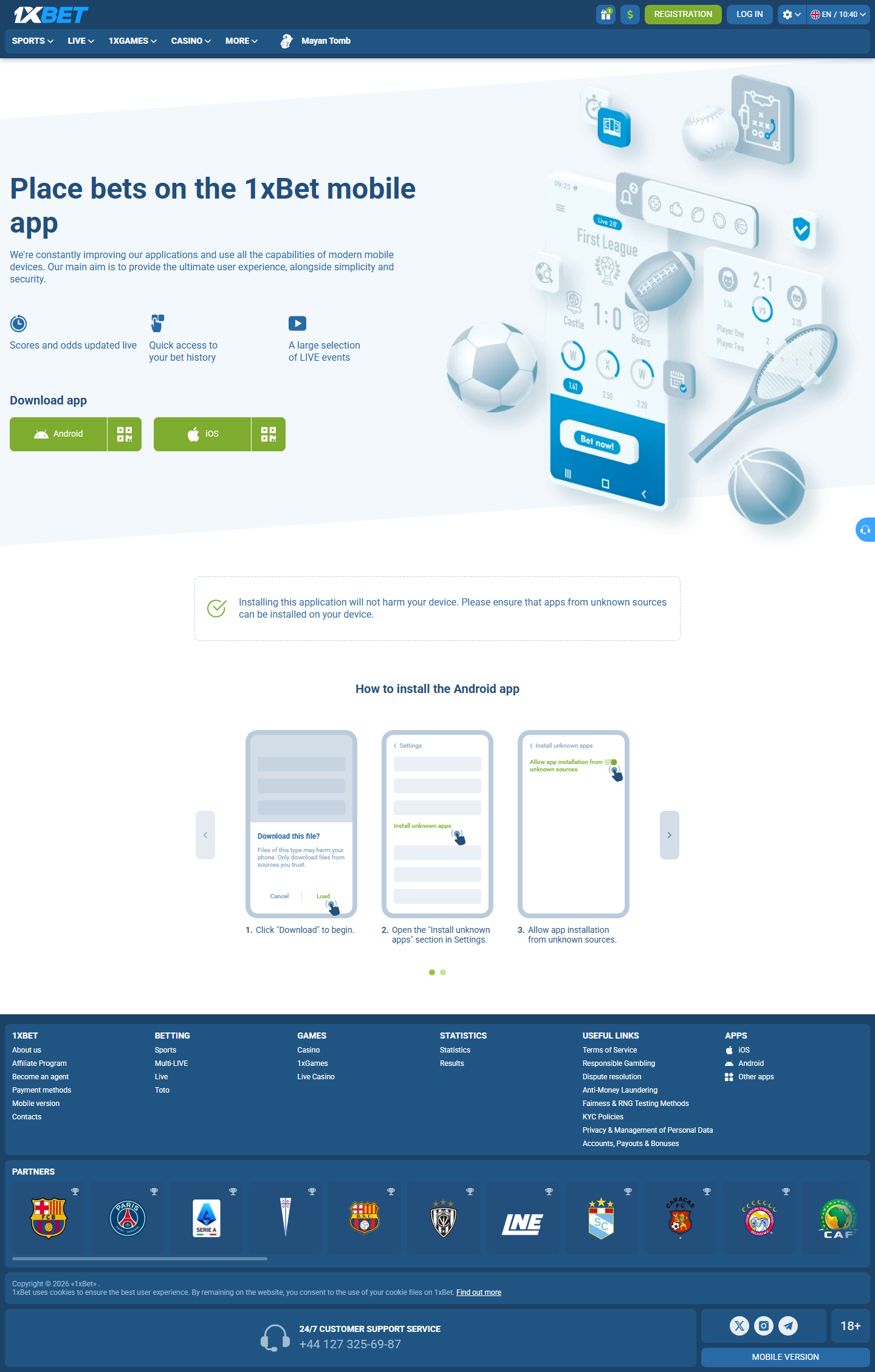 Page mobile Haiti